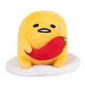 GUND Sanrio Spicy Gudetama Plush Toy – 5 Inch Lazy Egg with Chili Pepper, Soft & Surface-Washable for Ages 1+