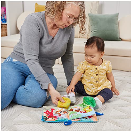 GUND Sesame Street Elmo & Tango Furry Friends Soft Book - Sensory Plush Toy, Blue, 6"