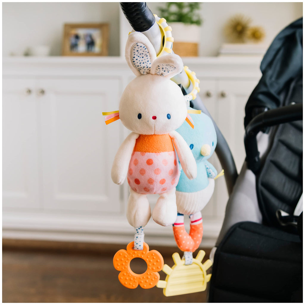 GUND Tinkle Crinkle Activity Plush Bunny with Teether - 13 Inch Soft Stuffed Animal