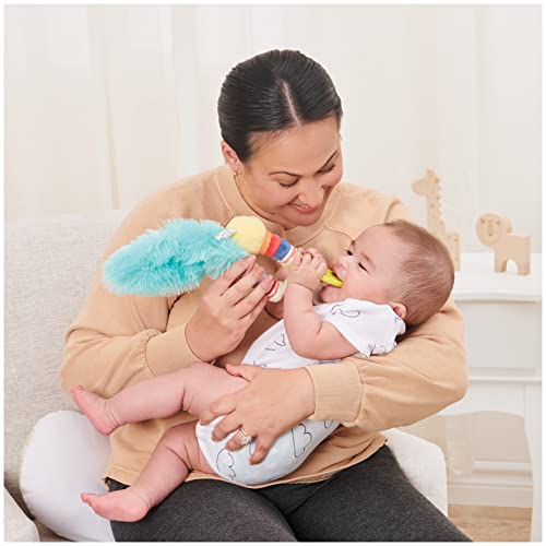 GUND Tinkle Crinkle Caterpillar Sensory Plush Toy - 12 Inch Soft Baby Toy with Crinkles, Bells, and Teether
