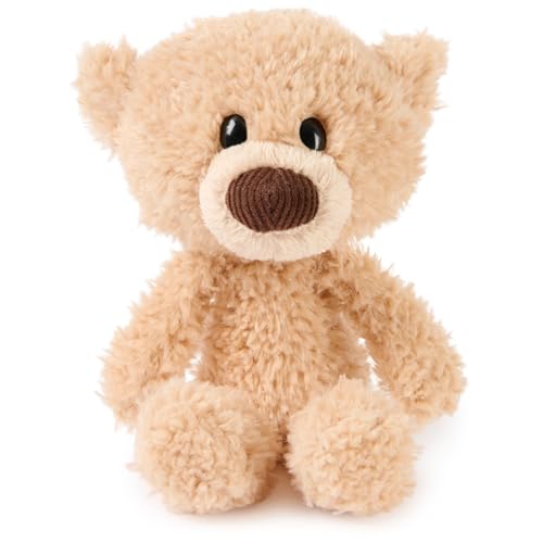 GUND Toothpick Teddy Bear - 7-Inch Beige Plush Toy, Soft & Huggable for Ages 1 and Up