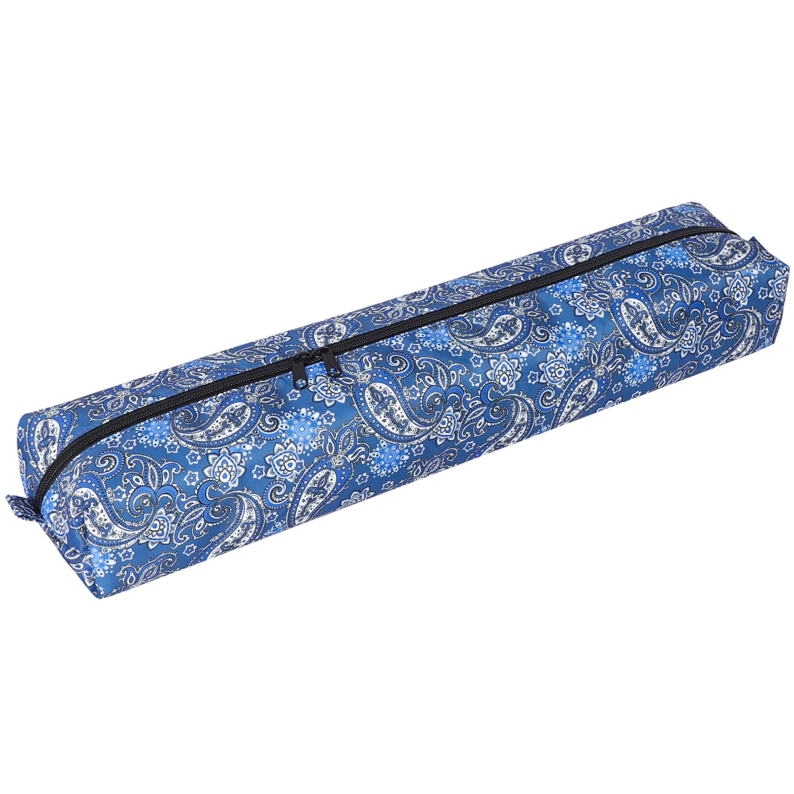 GUSTARIA Empty Mahjong Tile Bag – Thickened Blue Printed Carrying Case for 1.2 Inch Standard American Tiles
