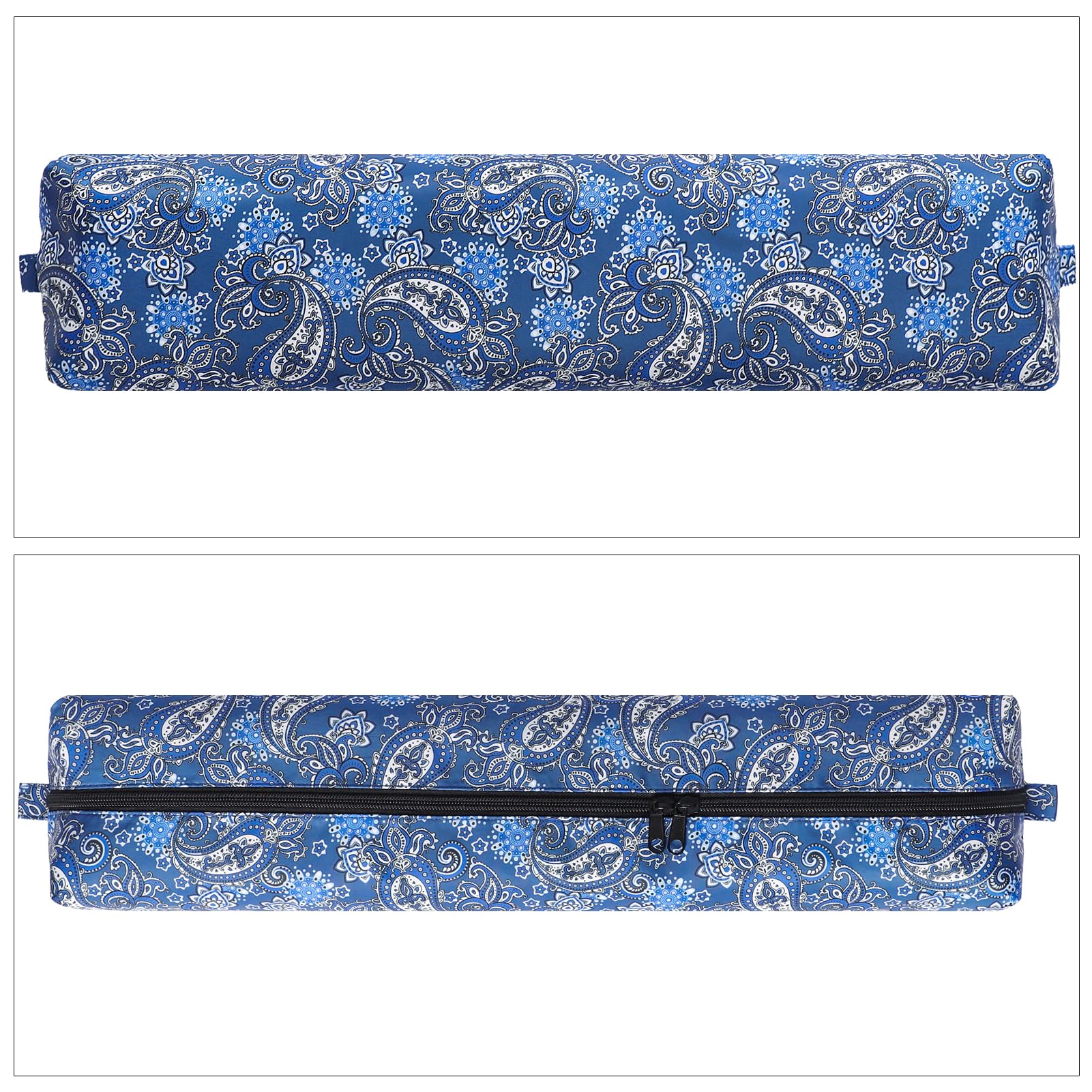 GUSTARIA Empty Mahjong Tile Bag – Thickened Blue Printed Carrying Case for 1.2 Inch Standard American Tiles