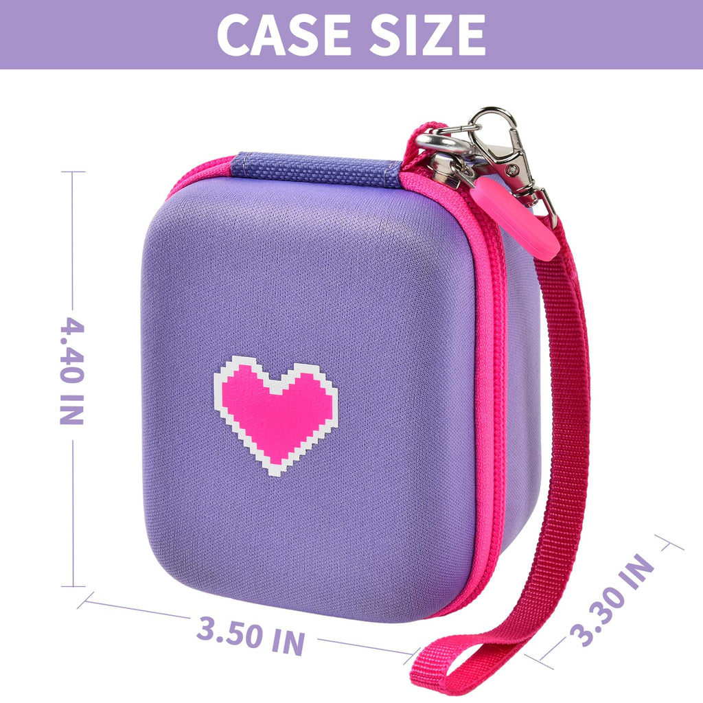 GWCASE Hard Travel Case for Bitzee Digital Pet – Shockproof Storage with Accessory Pocket, Pink