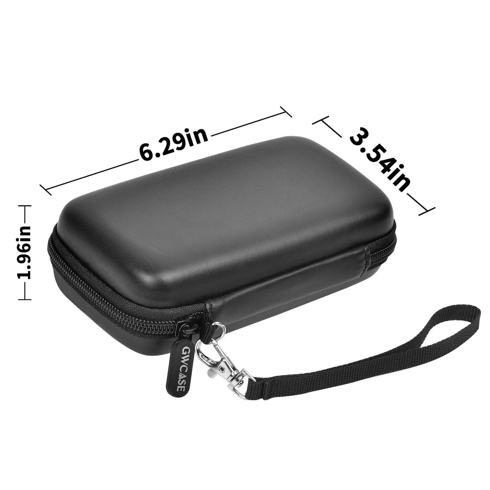 GWCASE Protective Carrying Case for RG35XX H and Retro Handheld Game Consoles, Hard EVA Shockproof Travel Storage Box - Black