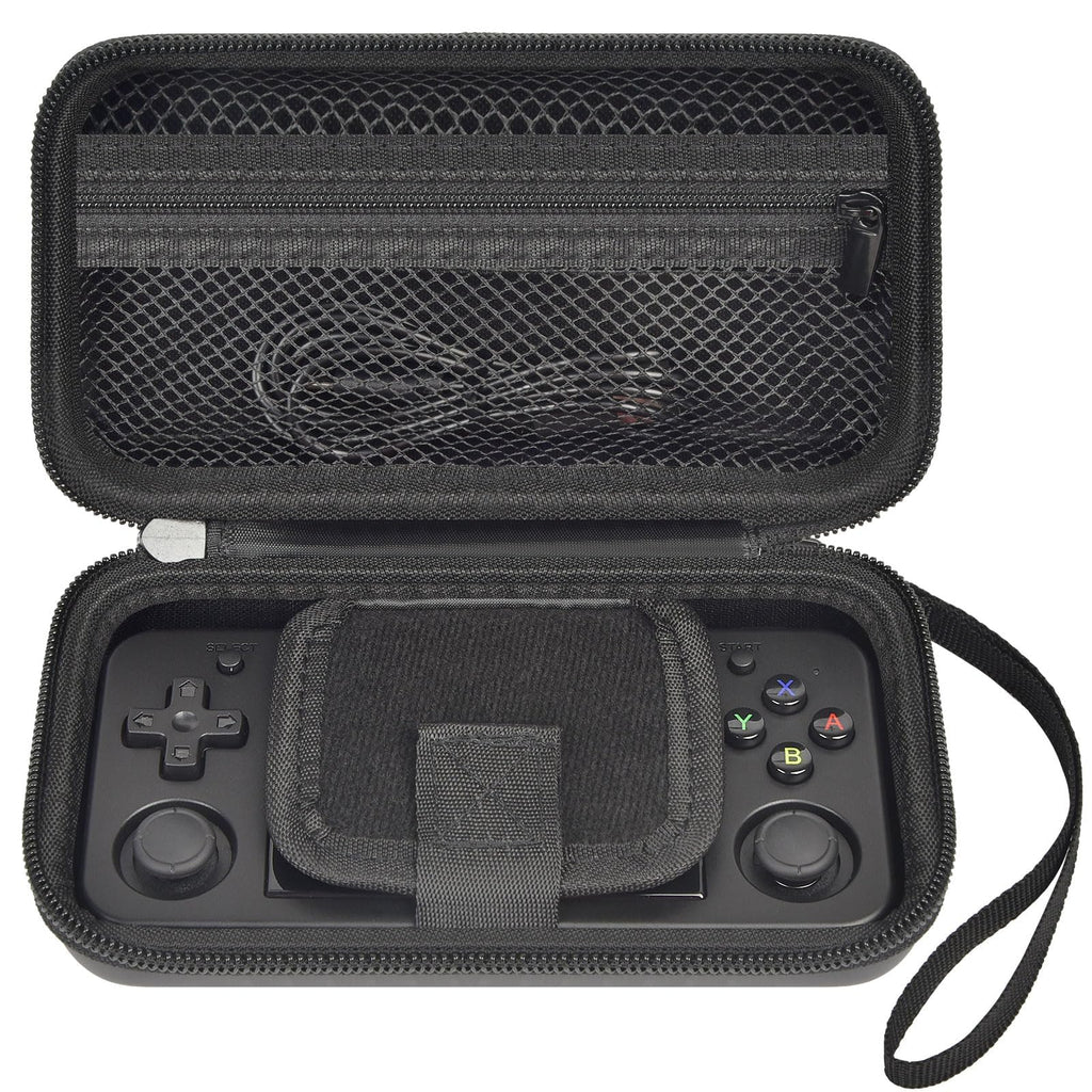 GWCASE Protective Carrying Case for RG35XX H and Retro Handheld Game Consoles, Hard EVA Shockproof Travel Storage Box - Black