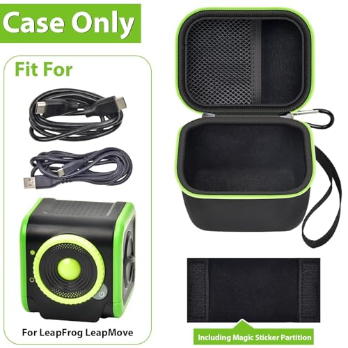 GWCASE Storage Case for LeapFrog LeapMove - Hard Shell Carrying Bag with Mesh Pocket - Black