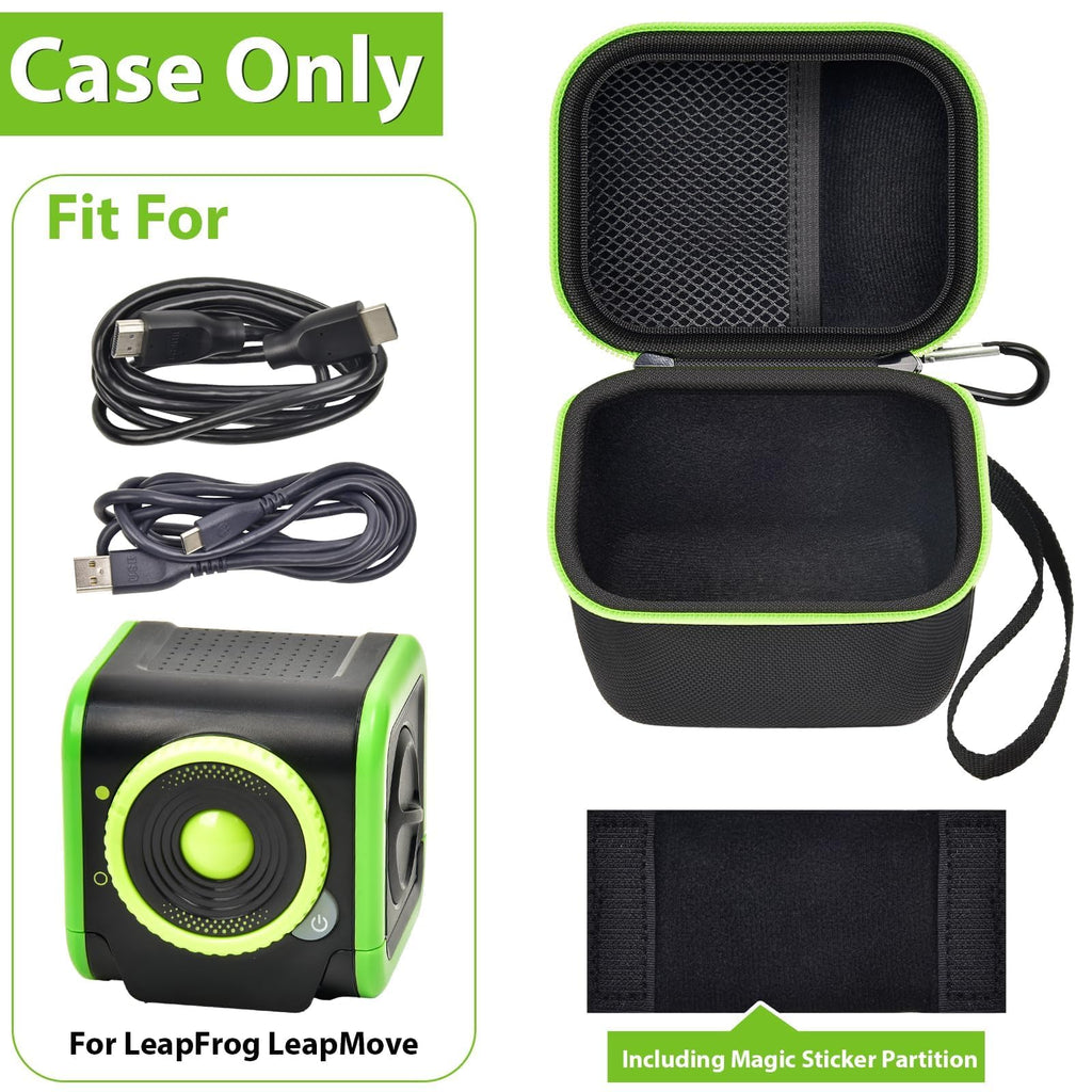 GWCASE Storage Case for LeapFrog LeapMove - Hard Shell Carrying Bag with Mesh Pocket - Black
