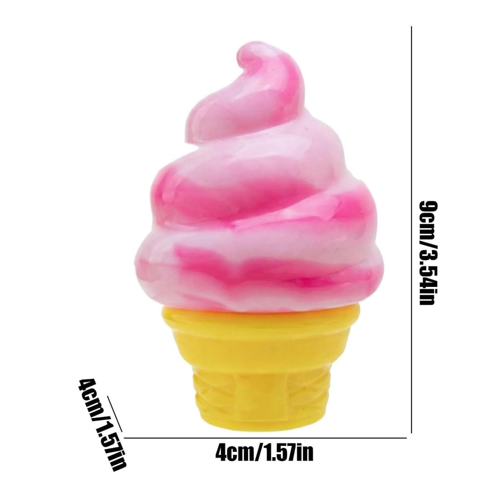 Gyfimdo Ice Cream Squeeze Squishy – Pink Cone Stress Relief Sensory Toy