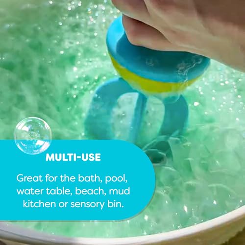 HABA Bubble Bath Whisk - Toddler Bath Toy for Sensory Play, Ages 3-6, Blue