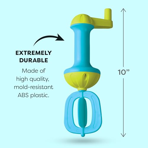 HABA Bubble Bath Whisk - Toddler Bath Toy for Sensory Play, Ages 3-6, Blue