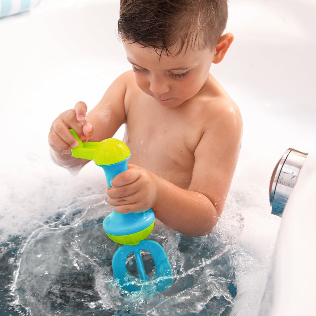 HABA Bubble Bath Whisk - Toddler Bath Toy for Sensory Play, Ages 3-6, Blue