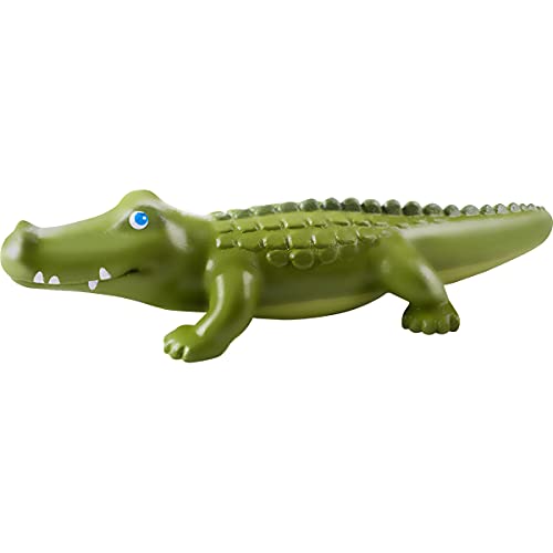 HABA Little Friends Crocodile – 7-Inch Chunky Plastic Zoo Animal Toy Figure