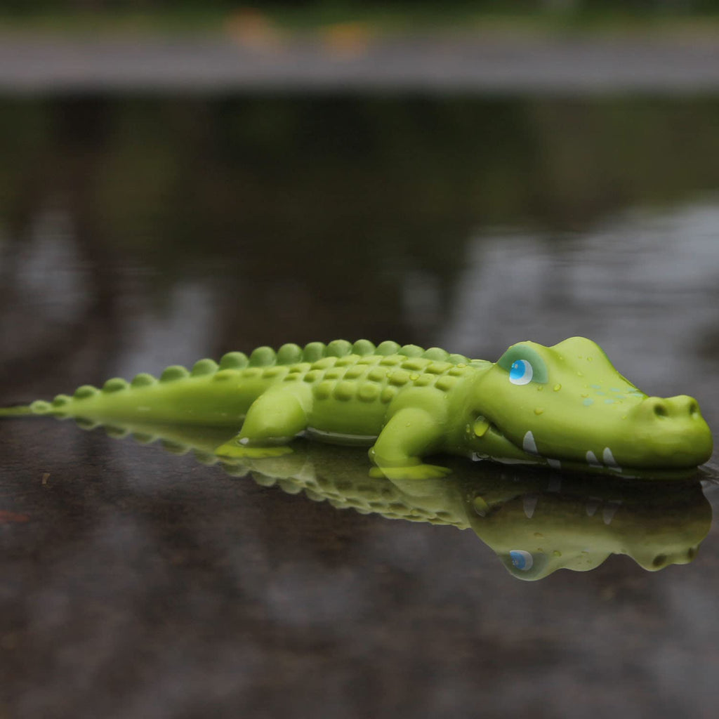 HABA Little Friends Crocodile – 7-Inch Chunky Plastic Zoo Animal Toy Figure
