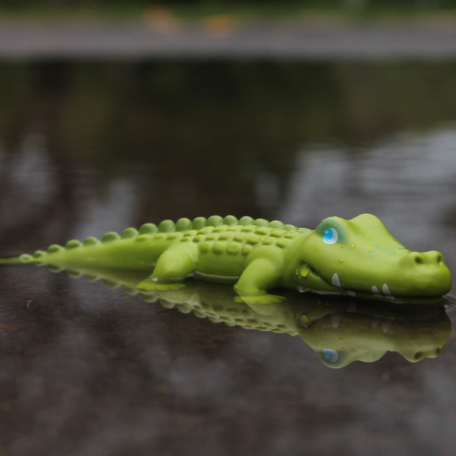 HABA Little Friends Crocodile – 7-Inch Chunky Plastic Zoo Animal Toy Figure