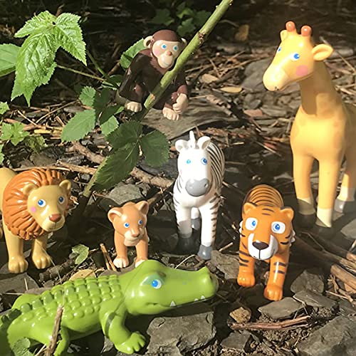 HABA Little Friends Crocodile – 7-Inch Chunky Plastic Zoo Animal Toy Figure