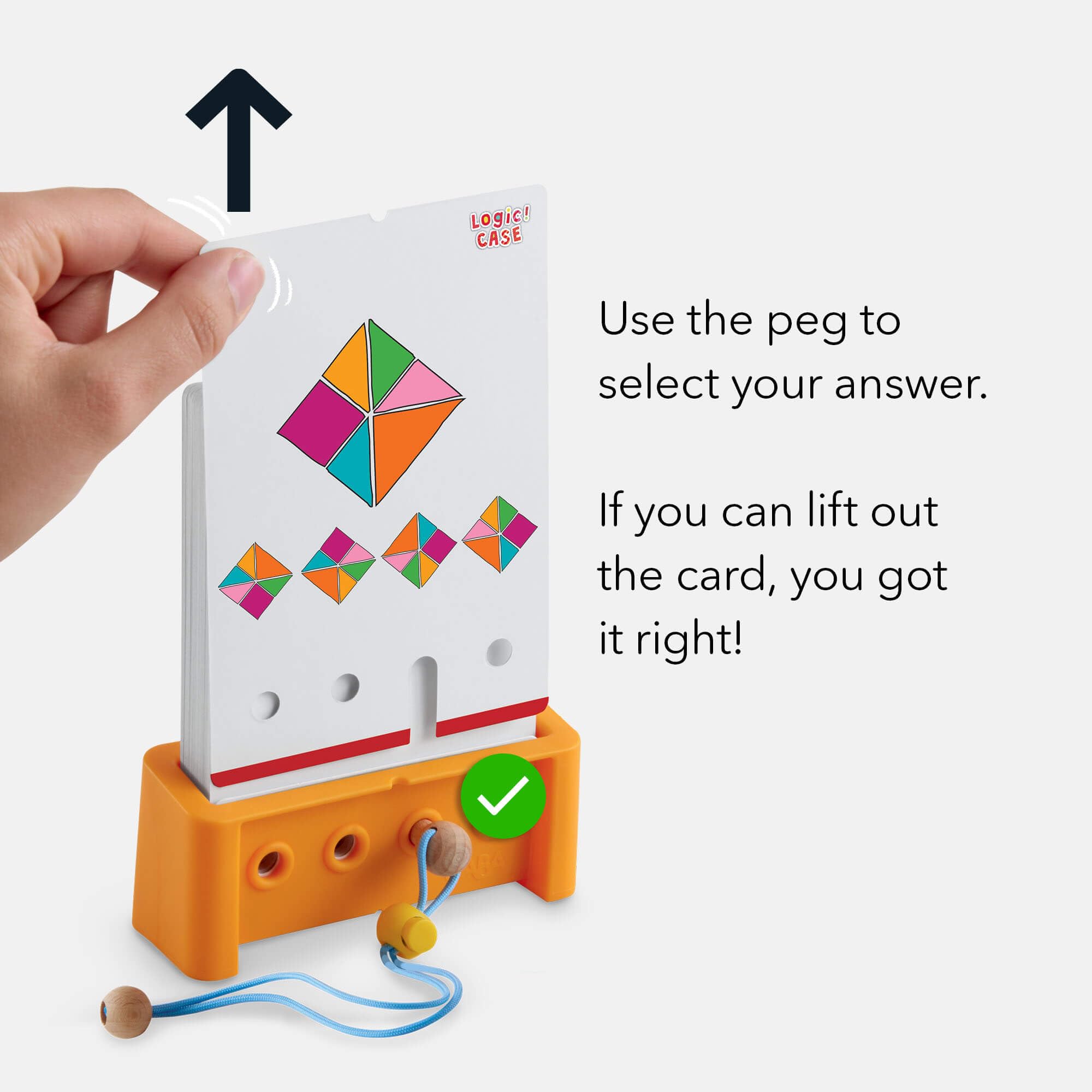 HABA Logic! CASE Starter Set – 77 Brain Teaser Puzzles for Kids Ages 7+ (Portable Car & Travel Game)