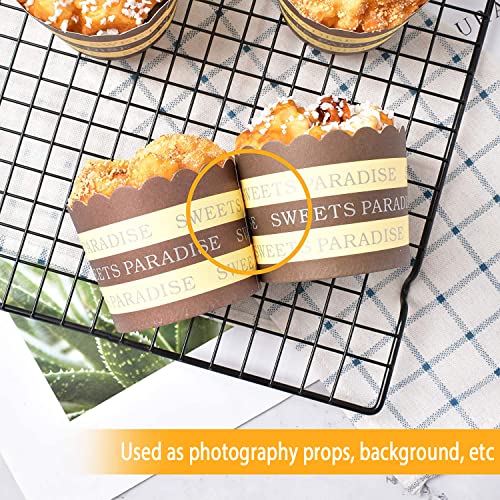Hagao 6-Pack Fake Cupcakes – Foam Sprinkle Play Food for Pretend Play & Decoration