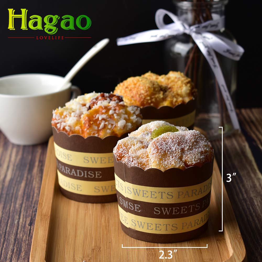 Hagao 6-Pack Fake Cupcakes – Foam Sprinkle Play Food for Pretend Play & Decoration