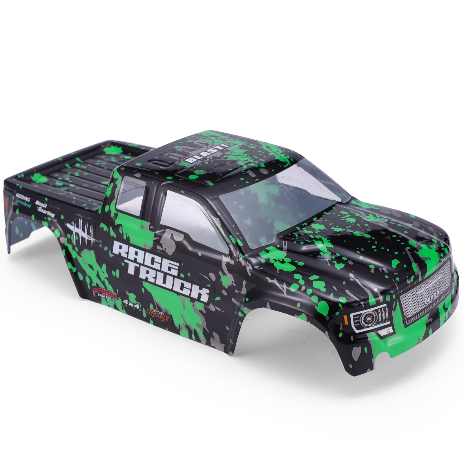 HAIBOXING M1832 Green Replacement Body Shell for 1/18 Scale RC Truck (2020 Version 18859)