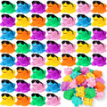 Halloscume 24 Pack Mini Rubber Frogs with Sunglasses – Squeaky Floating Bath Toys for Parties and Prizes