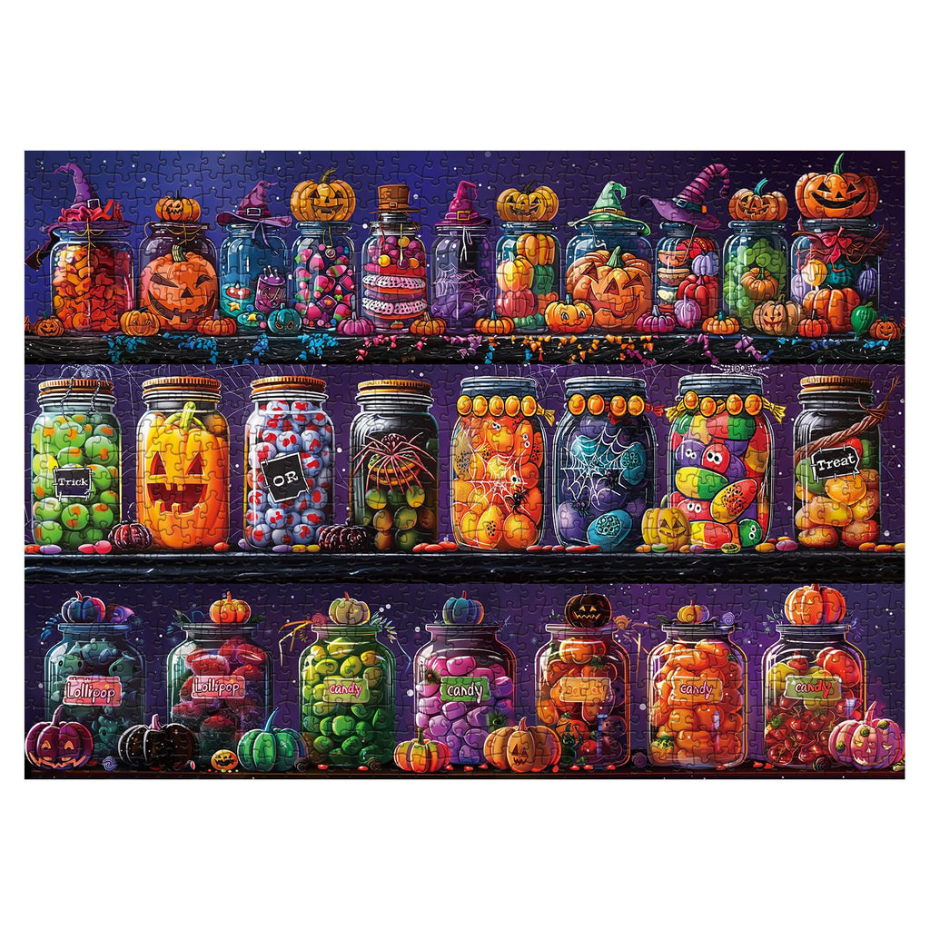 Halloween Candy House 1000-Piece Jigsaw Puzzle for Adults – Spooky Autumn Fun by Larkipuzz
