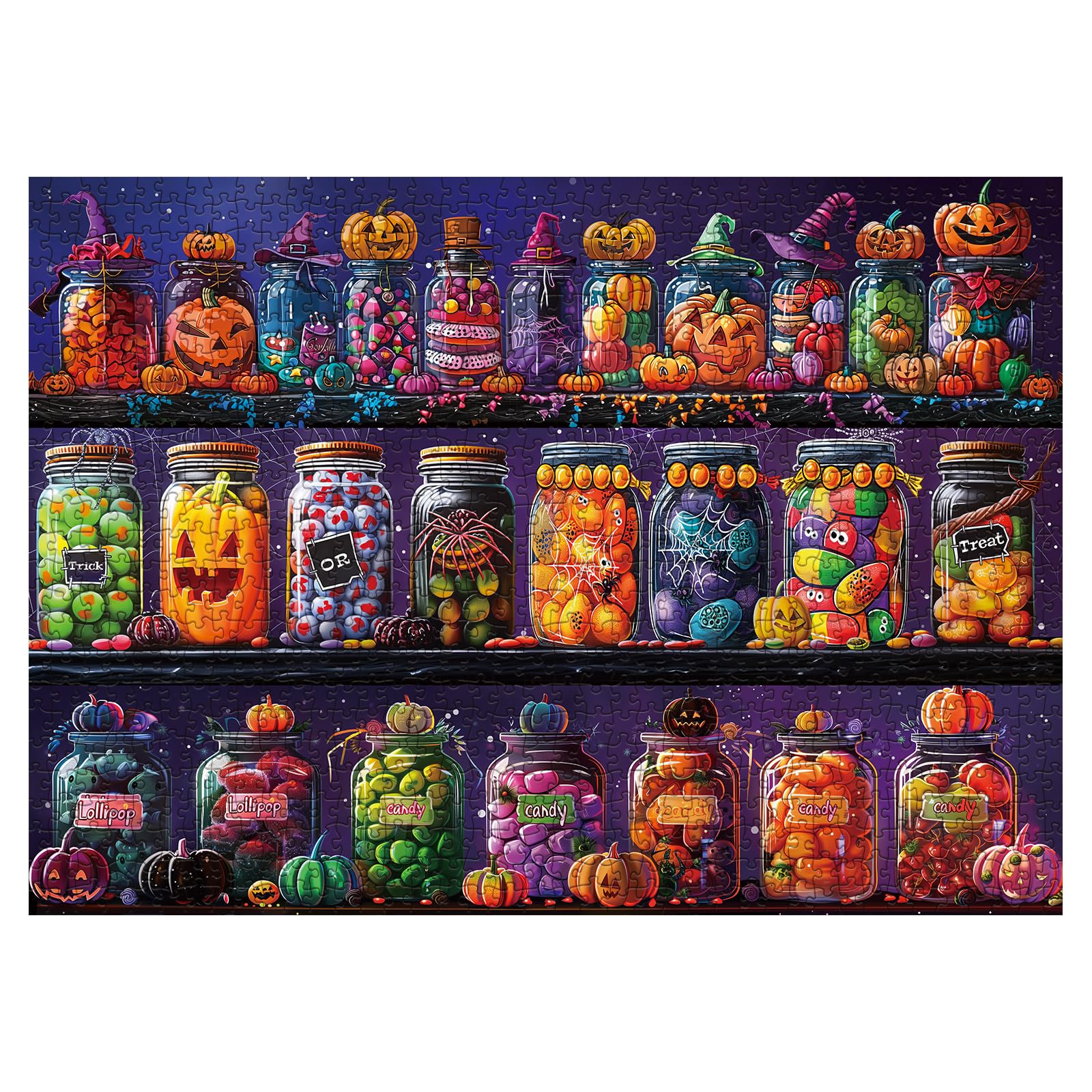 Halloween Candy House 1000-Piece Jigsaw Puzzle for Adults – Spooky Autumn Fun by Larkipuzz