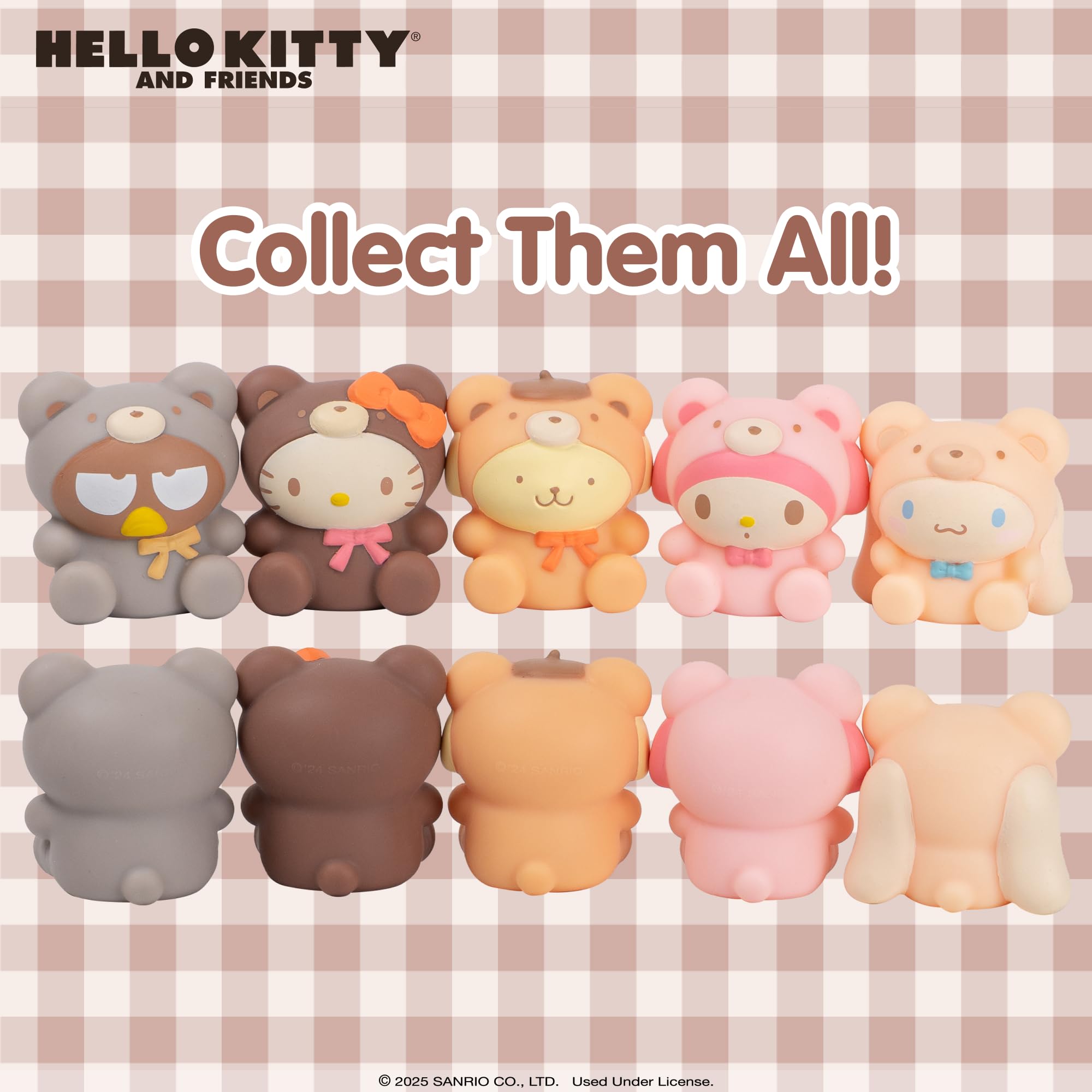 Hamee Sanrio Hello Kitty & Friends Series 7 Latte Bear SquiSHU – Mystery Blind Capsule Squishy Toy (1 Piece)
