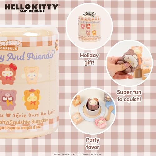 Hamee Sanrio Hello Kitty & Friends Series 7 Latte Bear SquiSHU – Mystery Blind Capsule Squishy Toy (1 Piece)