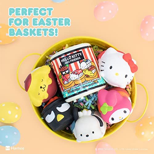 Hamee Sanrio Hello Kitty & Friends Sushi Squishy Blind Capsule – 1 Random Design (Officially Licensed Water-Filled Stress Toy)