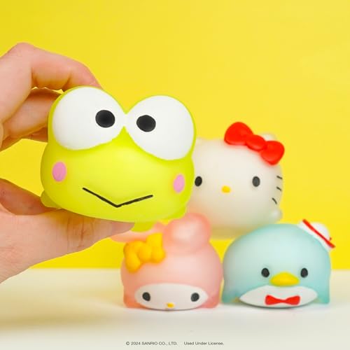 Hamee SquiSHU Sanrio Hello Kitty and Friends Keroppi Mochi Squishy Toy – Stretchy Fidget Sensory Toy