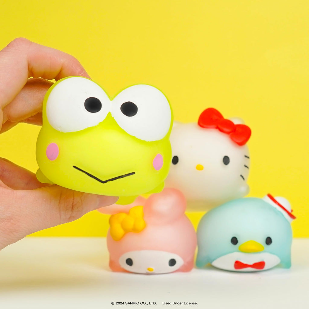Hamee SquiSHU Sanrio Hello Kitty and Friends Keroppi Mochi Squishy Toy – Stretchy Fidget Sensory Toy