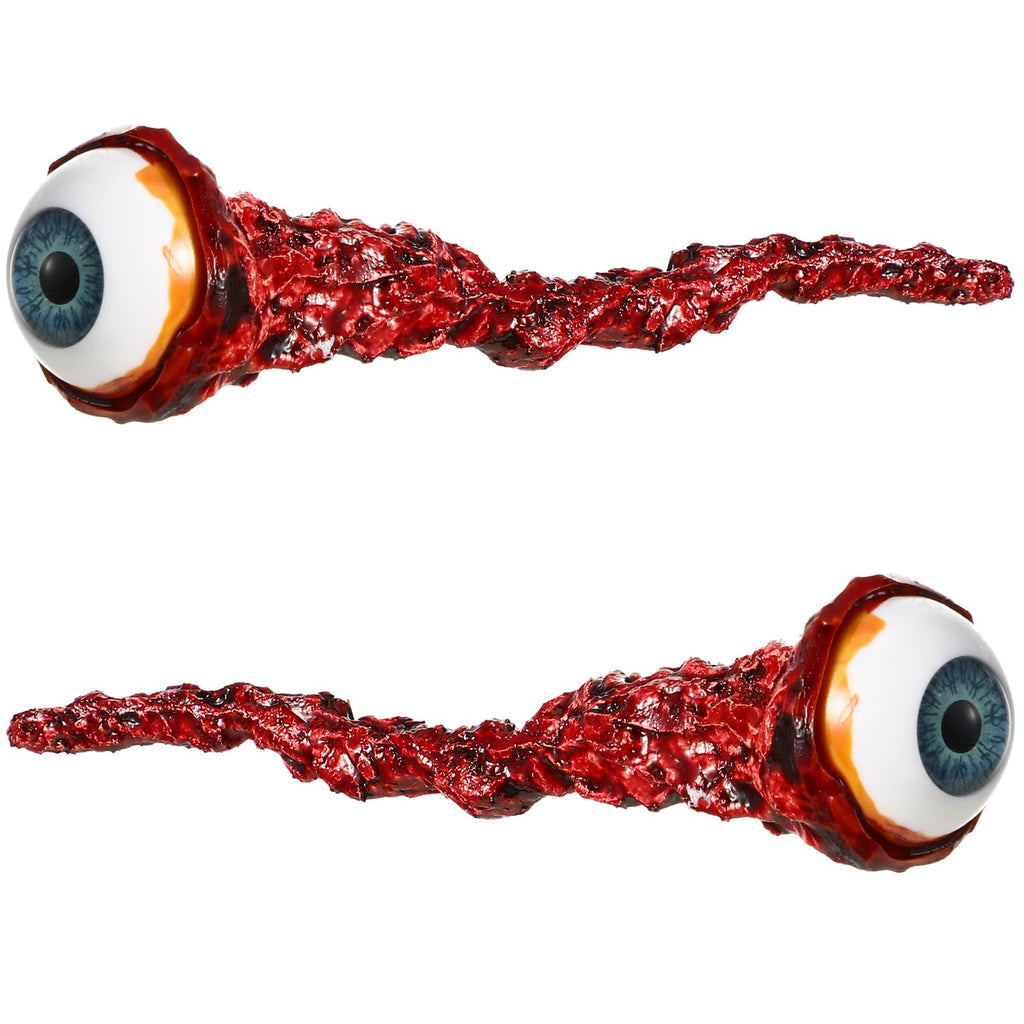 Hanaive 2-Pack Blue Latex Ripped Out Eyeballs – Realistic Halloween Prop for Haunted House Decor