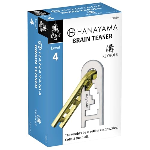 Hanayama Keyhole Metal Brainteaser Puzzle – Mensa Rated Level 4, Ages 12+