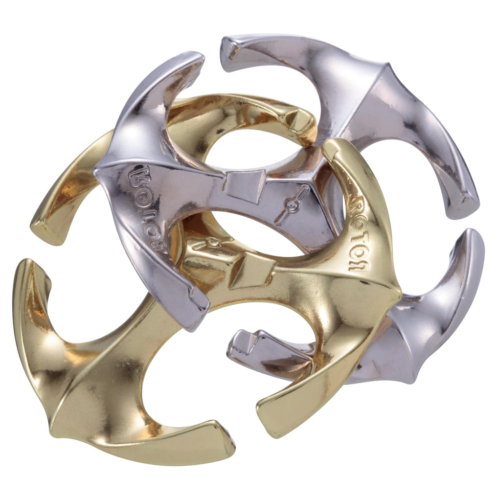 Hanayama Rotor Cast Puzzle – Level 6 Metal Brain Teaser (Mensa-Rated)