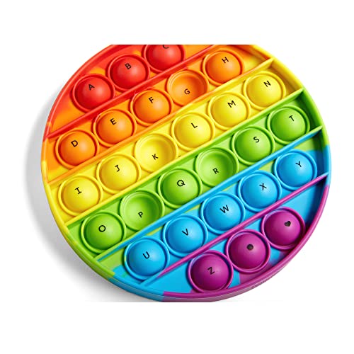 hand2mind Alphabet Sensory Bubble Poppers: Set of 6 Phonics & Fine Motor Fidget Toys