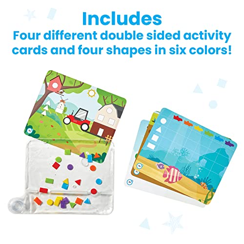 hand2mind Colors and Shapes Sensory Pad – Quiet Time Fine Motor Toy for Kids 3-5