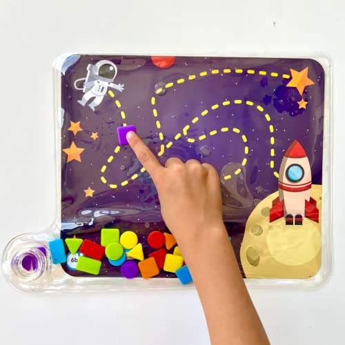 hand2mind Colors and Shapes Sensory Pad – Quiet Time Fine Motor Toy for Kids 3-5