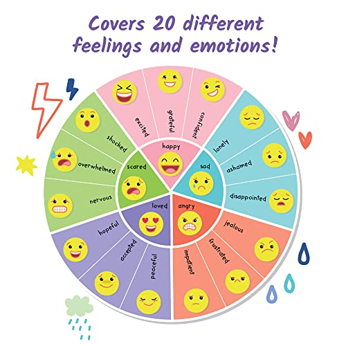 hand2mind Express Your Feelings Journal for Kids – Feelings Wheel & Guided Prompts