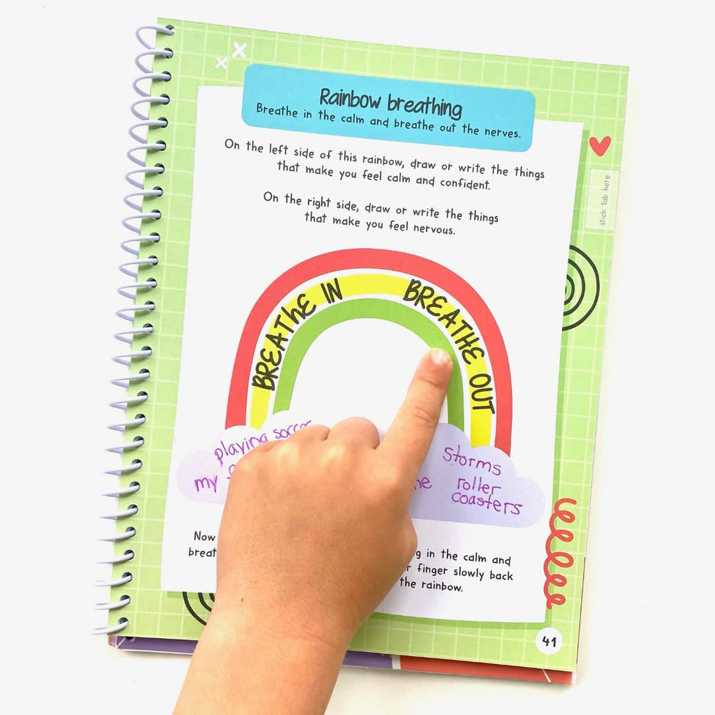 hand2mind Express Your Feelings Journal for Kids – Feelings Wheel & Guided Prompts