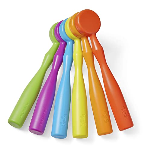 hand2mind Magnetic Wands for Kids - Set of 6 Rainbow Magnet Wands for Early Literacy and Science Exploration