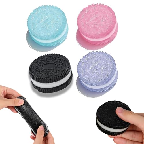 Handmade Silicone Squishy Toys 4-Pack – Ultra-Soft Stress Relief Fidget for Anxiety and Relaxation, Easter Desk Accessory