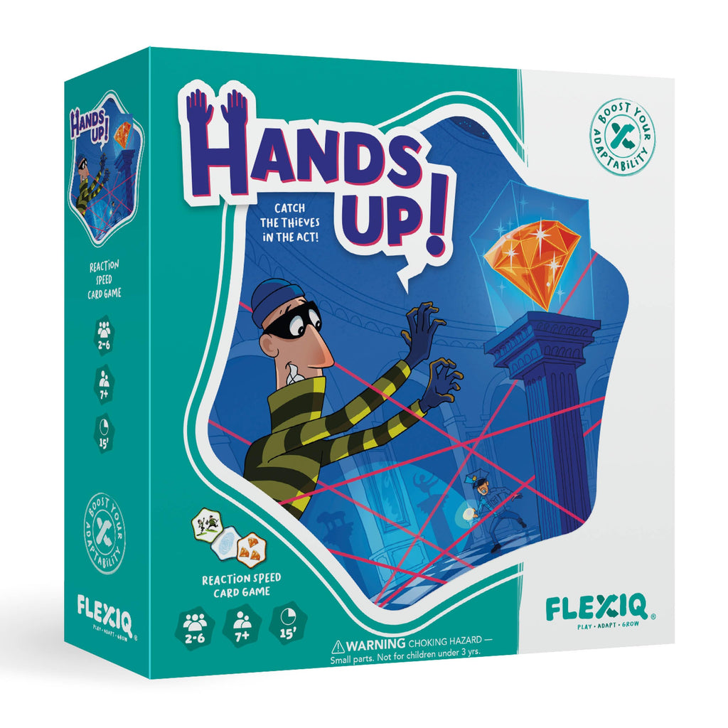 Hands Up Quick Thinking Card Game – Catch the Diamond Thief – Family Game Night for Kids 7+