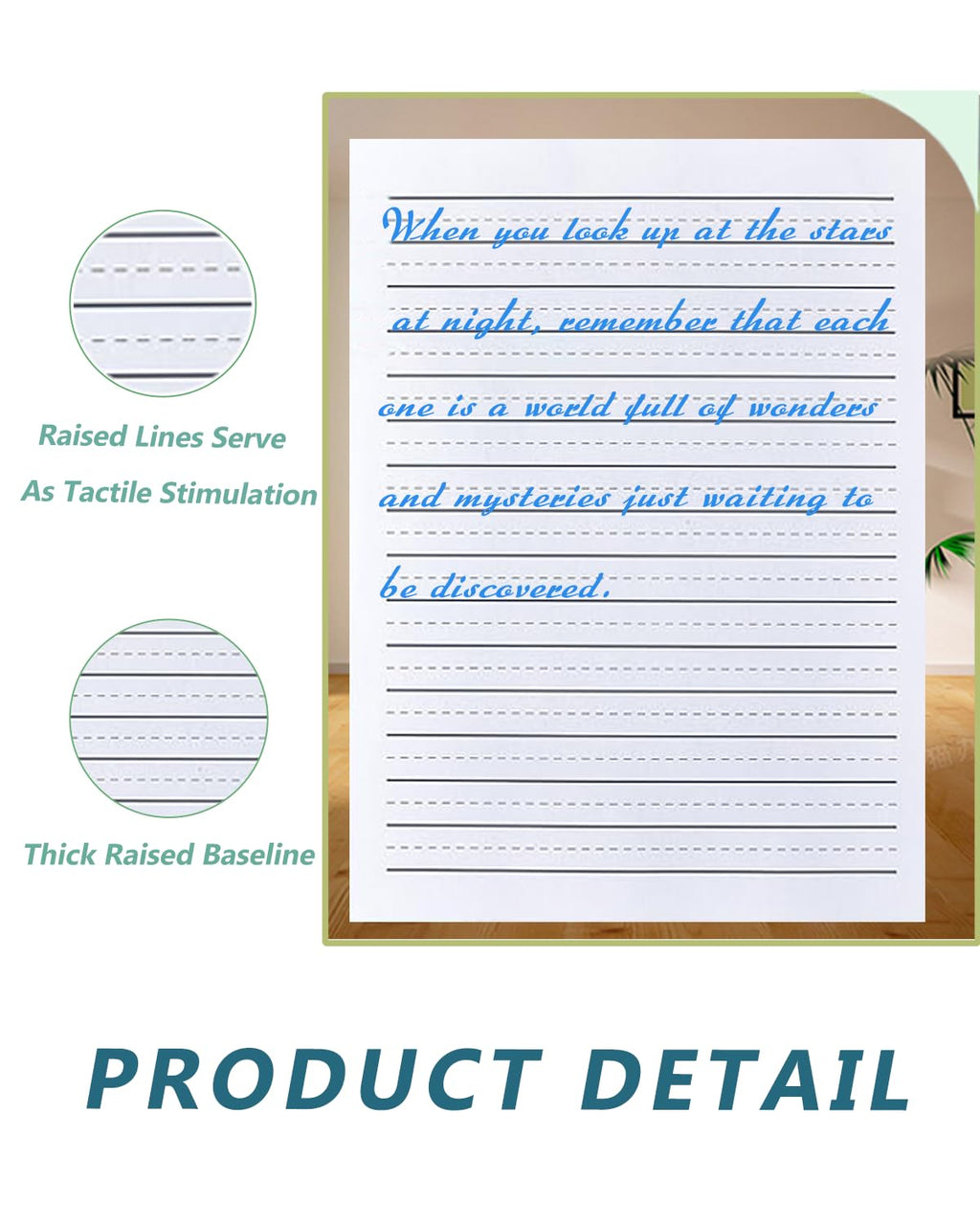 Handwriting Paper for Kindergarten – 100 Sheets, Double-Sided, 8.5x11 Inches, Ruled Practice Paper by Lyuzecheean