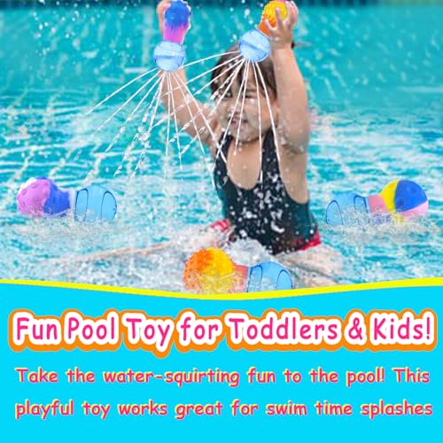 HAPATOYS 3-Pack Squishy Bulb Bath Toys for Toddlers 1-3 - Sensory Water Toys for Bathtub, Pool, Shower - BPA-Free, Easy Grip, Stocking Stuffer
