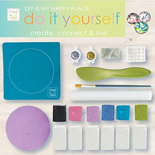 Hapinest Make Your Own Clay Jewelry Dish Craft Kit for Girls Ages 8-14