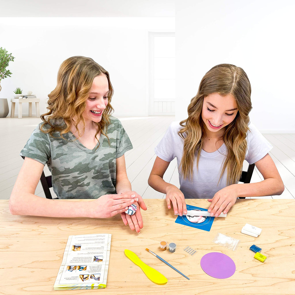 Hapinest Make Your Own Clay Jewelry Dish Craft Kit for Girls Ages 8-14