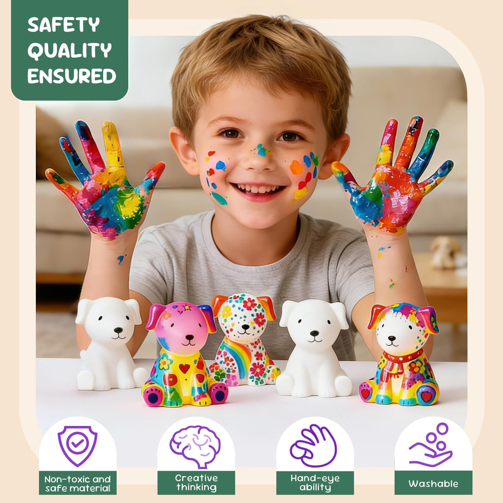 HAPMARS Paint Your Own Dog Lamp Kit – DIY Art Craft for Kids Ages 4-12+