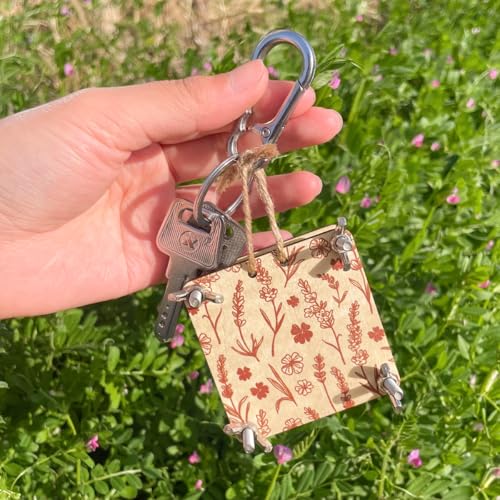 Happinit Micro Flower Press - Silver Mini Plant Preservation Kit for Pocket Flower Pressing