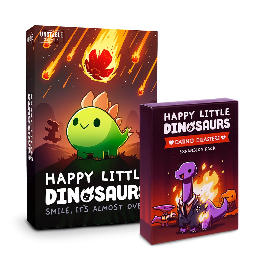 Happy Little Dinosaurs: Dating Disasters Expansion – 54-Card Add-On for Awkward First Dates